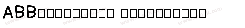 ABBvoiceCNSG Medium字体转换